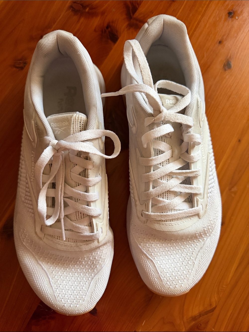 Reebok Nano Women's All-White Athletic Lace-Up Sneakers